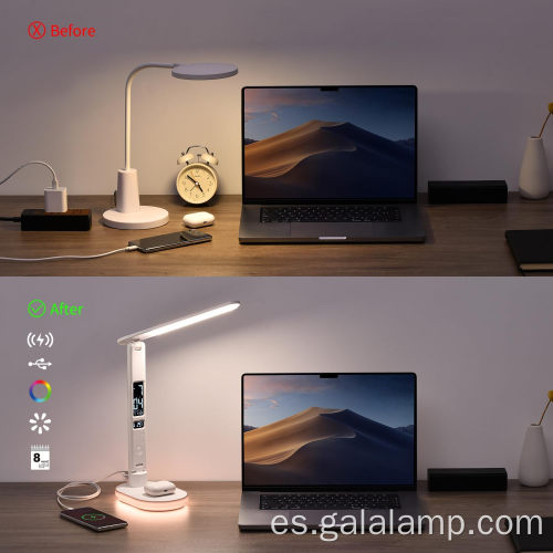 Luz de escritorio colorida RGB ajustable